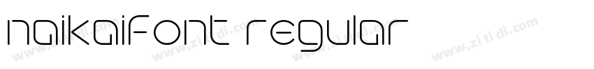 naikaifont regular字体转换